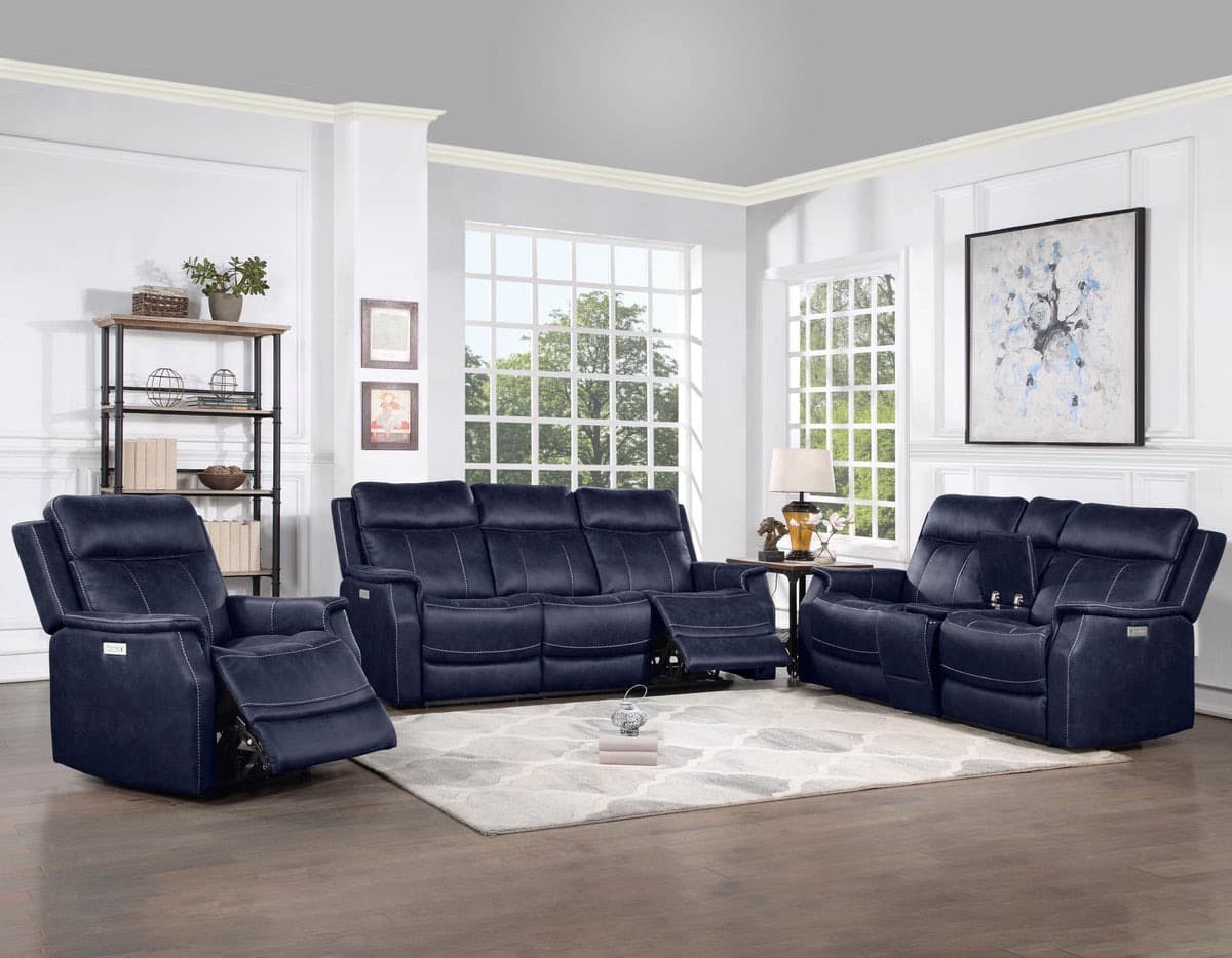 Valencia Ocean Dual-Power Reclining Sofa & Console Loveseat